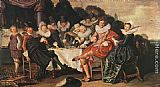 Famous Party Paintings - Amusing Party in the Open Air
